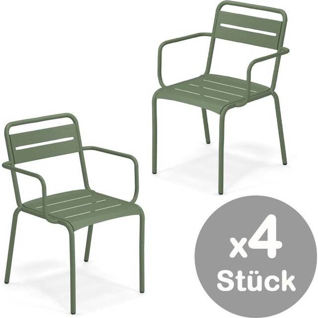 Emu - Fauteuil empilable Star - Vert - Aluminium