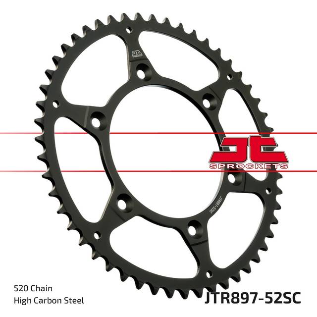 JT SPROCKETS Steel Standard Rear Sprocket 897 - 520