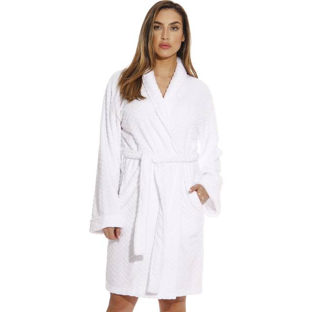 Just Love Kimono Robe Bath Robes for Women 6312-White-3X