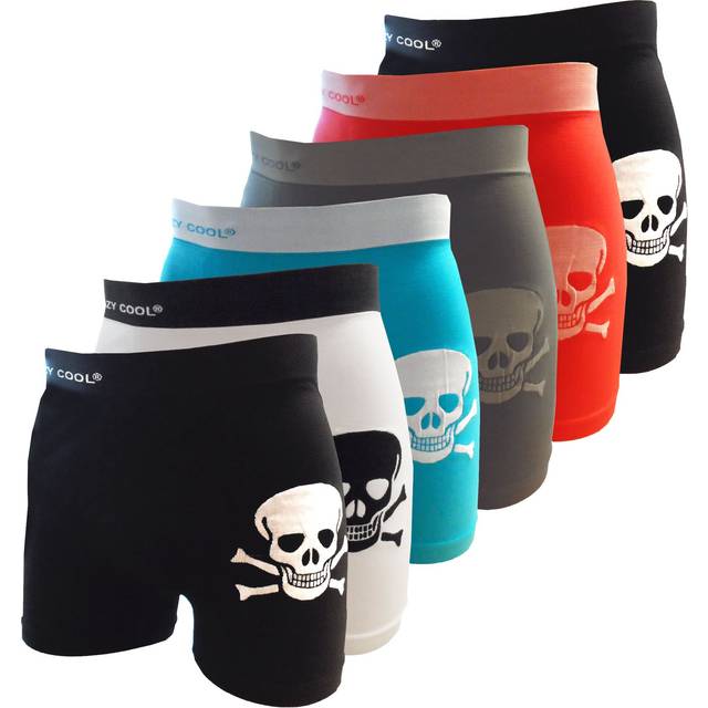 Crazy Cool Mens Comfortable Fun Nylon Seamless Short Boxer 6-Pack