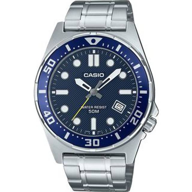 Casio Standard Analog Stainless Steel Blue Dial Quartz MTD-135D-2AV Men&#39;s Watch