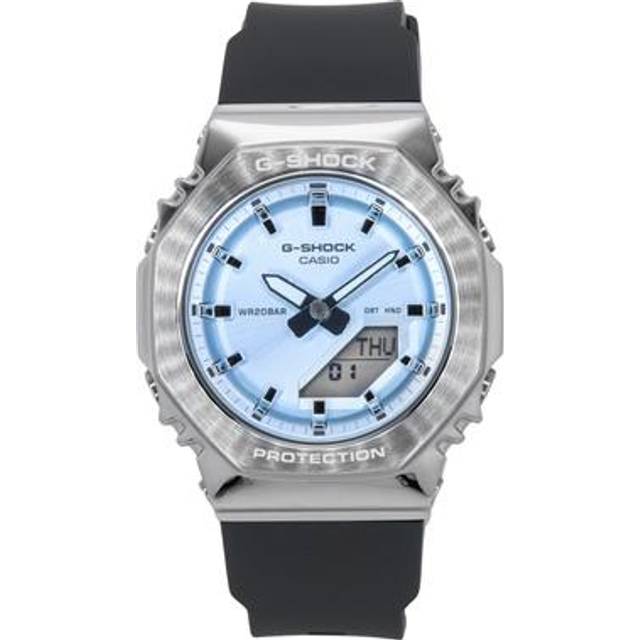 Casio G-Shock Analog Digital Bio-Based Resin Strap Light Blue Dial Quartz GM-S2110-2A 200M Women&#39;s Watch