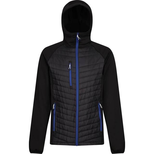 (M, Black/Seal Grey) Regatta Mens Navigate Quilted Hybrid Jacket