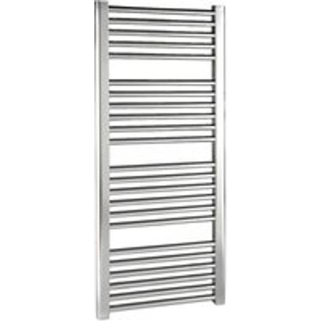 Heated Vertical Towel Rail with Straight Rails - 1096 BTU - 1100mm x 500mm - Chrome