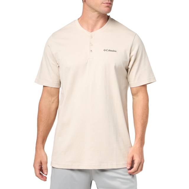 Columbia Men's Landroamer Short Sleeve Henley II- - Beige (M)