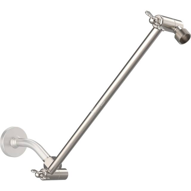 Coeur Designs 16-Inch Extra Long Shower Extension Arm. Solid Brass. Height/Angle Adjustable With a Unique Locking Gear for a Perfect Position Every ti