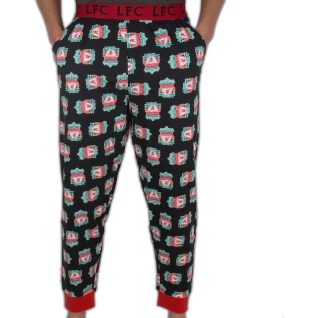 (Black, 2XL) Liverpool FC Mens Lounge Pants Pyjama Bottoms OFFICIAL Football Gift