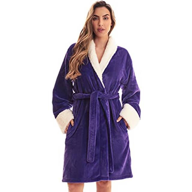 Just Love Kimono Robe Bath Robes for Women 6947-PUR-S