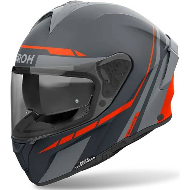 Airoh Spark 2 Spinner Helmet, black-grey-orange, Size XL for Men