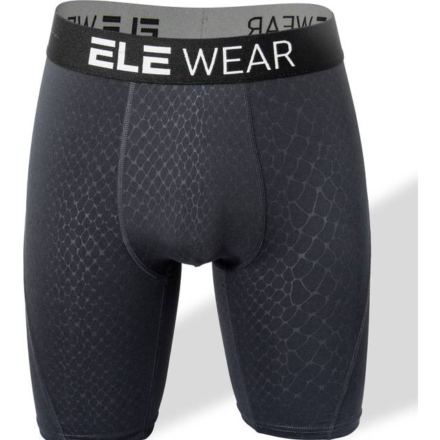 TEMU Men's Snakeskin Embossed Long Leg Boxer Briefs Shorts, Breathable Comfy Quick Drying Moisture Wicking Stretchy Boxer Trunks, Sports Trunks For Running, Men's Underwear