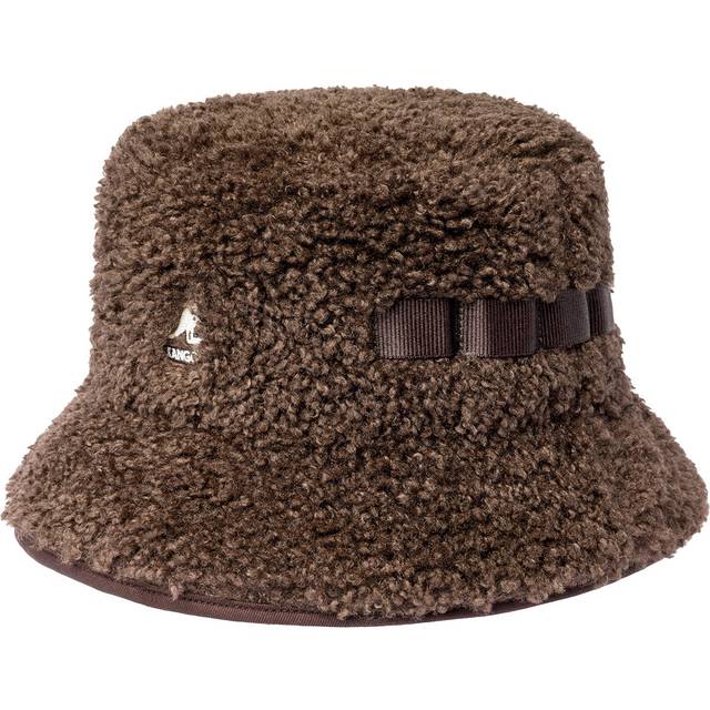 bucket hat faux shearling Kangol Utility - Marron