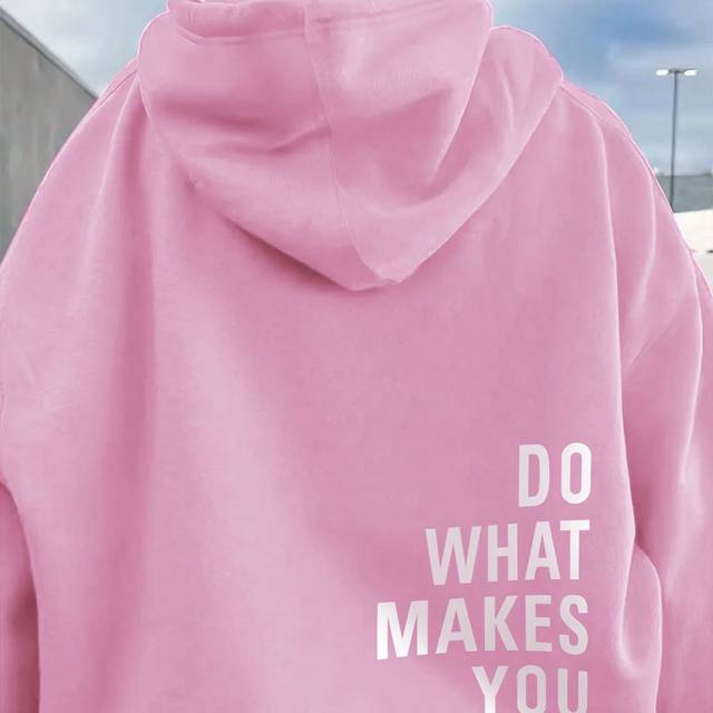 SHEIN Plus Size Casual Daily Slogan Print Loose Fit Hoodie Sweatshirt, Autumn Graduation,Back To School Outfits,Graduation,Teacher Outfits For Women,Back To