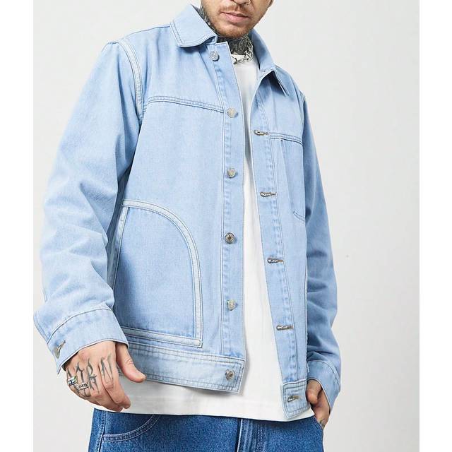 SHEIN Men&#39;s Casual Denim Jacket, Spring And Autumn