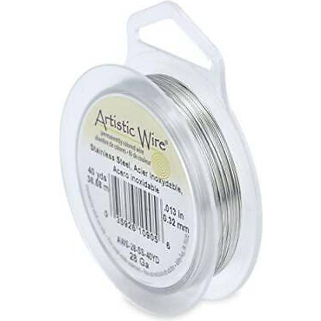 Artistic Wire 28 Gauge Stainless Steel Craft Jewelry Wrapping Wire Wire  40 yd