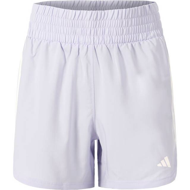 adidas Pacer Training 3 Stripes Woven High-Rise Shorts Women lilac