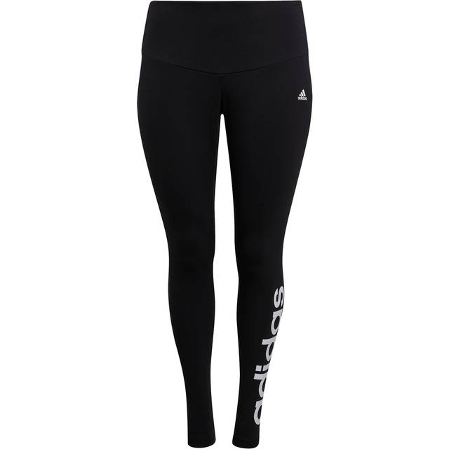 adidas Essentials High Waist Leggings PS - Black/White - 4X 32/34