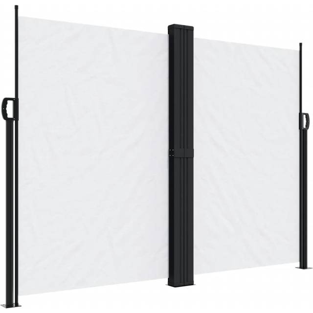 (white, 180 x 600 cm) vidaXL Retractable Side Awning Outdoor Privacy Screen Balcony Sunshade Shelter