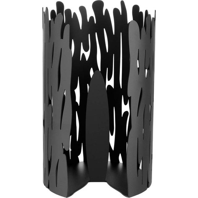 Alessi - Barkroll Paper Towel Holder - schwarz/Stahl epoxidharzlackiert/H 24cm, Ø 15,5cm - black (24.0 x &#8960;15.5cm)