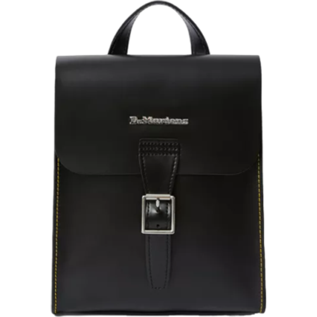 Smooth Leather Mini Backpack - Black - ONE SIZE