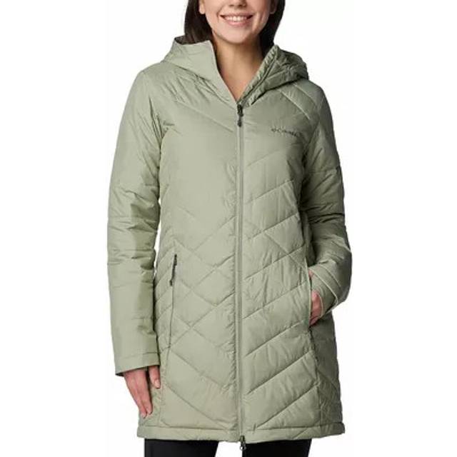 Columbia Women's Heavenly Long Hooded Jacket- - Green (XS)