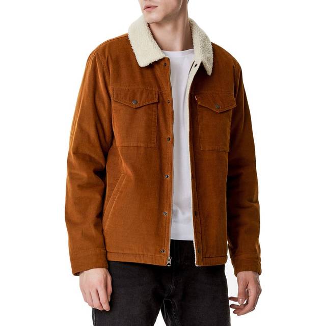 Levi's Men's Corduroy Sherpa Trucker Jacket  Brown  X-Small