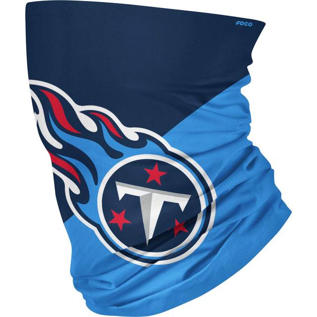 FOCO NFL Tennessee Titans Neck Gaiter  One Size  Big Logo