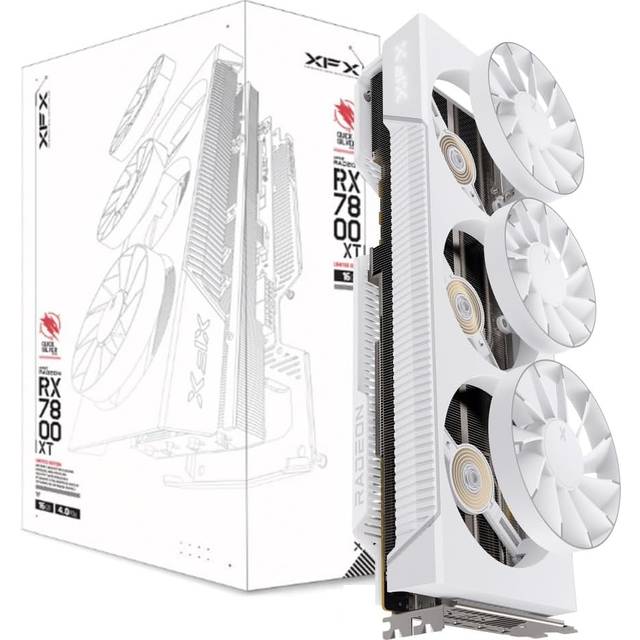 XFX Quicksilver AMD Radeon RX 7800 XT Magnetic Air (vit)