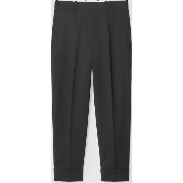 The Fold-Up Tapered Trousers - Black - 52