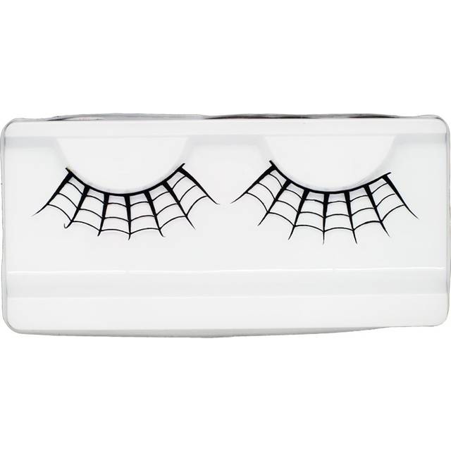 EMILYSTORES Spider Web Lashes for Halloween Ghost Yzma Dracula Vampire Costume Masquerade Fancy Fashion Party Look Black Paper False Eyelashes 1 Pairs
