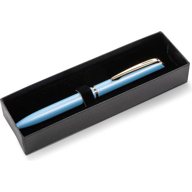 Pentel EnerGel Style Gel Pen with Gift Box  Pastel Blue Barrel  Black Ink  (0.7mm) Medium Line