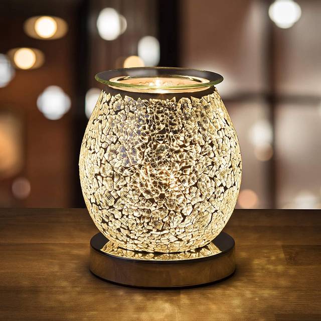 Natural Sources Stunning Electric Wax Melt Burners for Wax Melts Scented (on/off switch) - Spare Bulb Included - Oil Burner, Wax Warmer use with