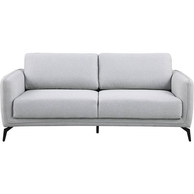 More4homes Oslo Modern Scandi Style Fabric Living Room 3 Seater Sofa Light Grey, Grey