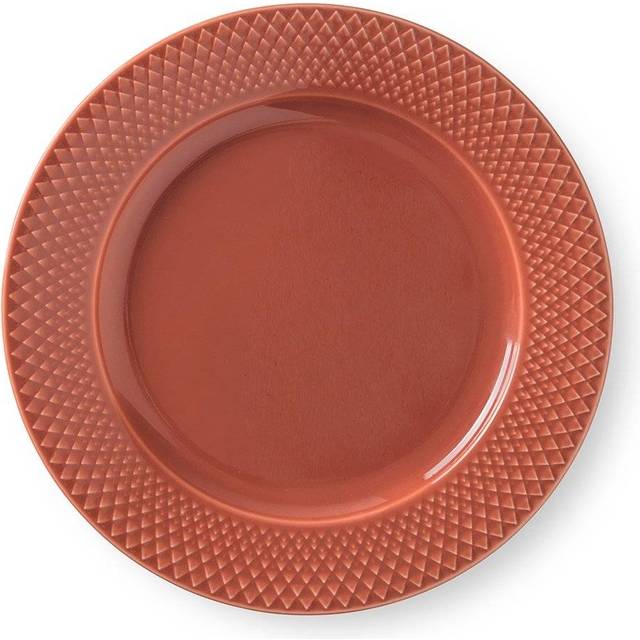 Lyngby Porcelæn - Rhombe Color Frokosttallerken 23 cm, mørk blå