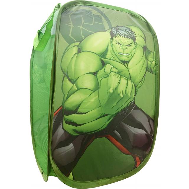 "Jay Franco Marvel Avengers Hulk Blast Pop Up Hamper - Mesh Laundry Basket/Bag with Durable Handles  22"""""""""""""""" x 14"""""""""""""""""