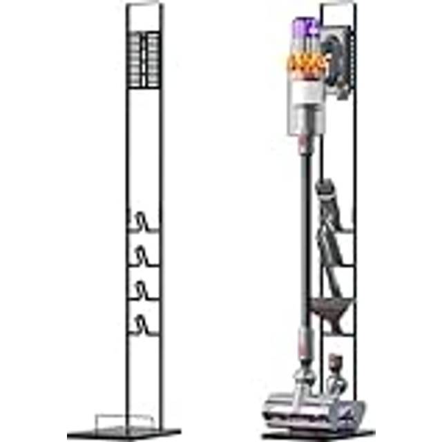 vhbw Dammsugarhållare stativ kompatibel med Dyson Gen5detect, Gen5detect Absolute, V15s sladdlös dammsugare, handdammsugare mörkgrå