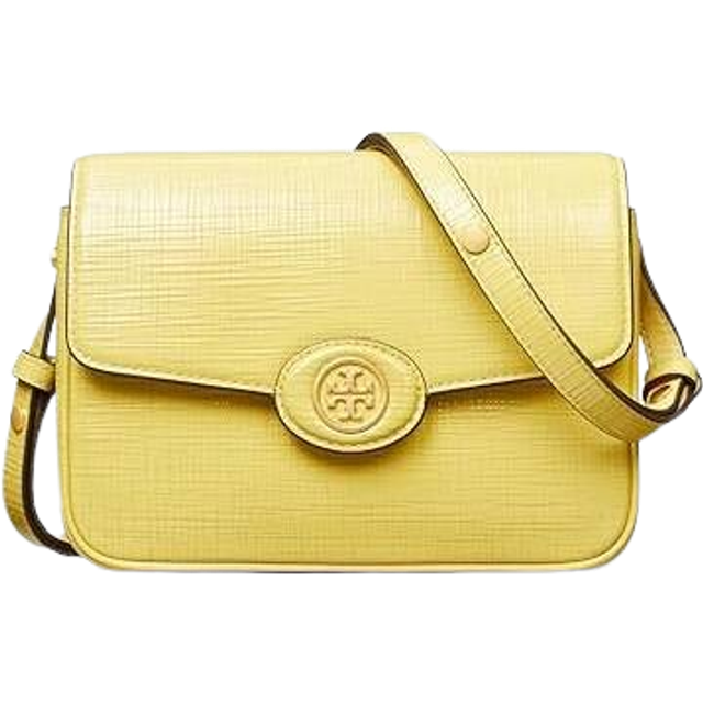 Tory Burch Robinson Crosshatched Leather Convertible Shoulder Bag