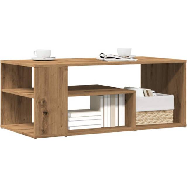 vidaXL Coffee Table Artisan Oak 100x50x40 cm Engineered Wood - Brown
