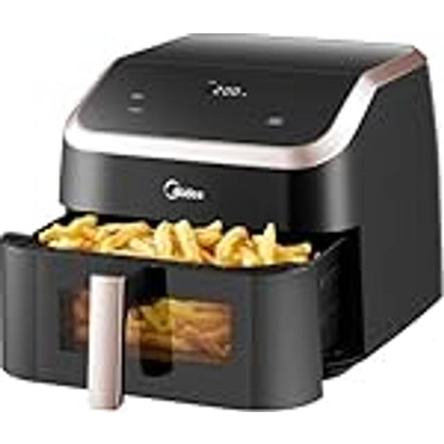 Midea Heißluftfritteuse 8L, 8 in 1, Frittieren, Braten, Backen, Aufwärmen, Dehydrieren