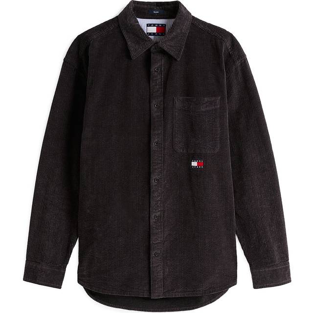 Shirt Tommy Jeans Relaxed Chunky Cord Overshirt Gray M (M)
