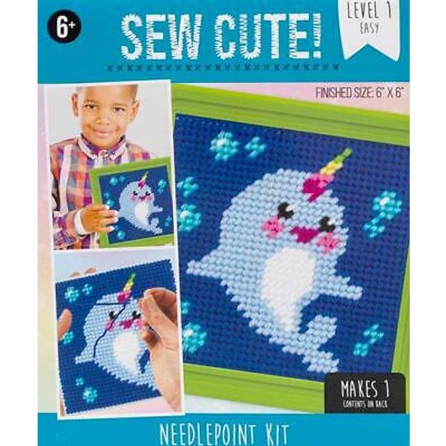Colorbok Sew Cute Kit Needlepoint Narwhal