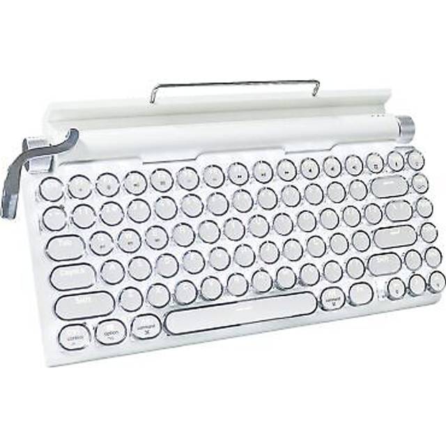 Typewriter Type Retro Mechanical Keyboard LED Backlight 83 Keys Bluetooth Blue Axis Waterproof and Dustproof Compatible with For Anti-Collision 5.0 vit