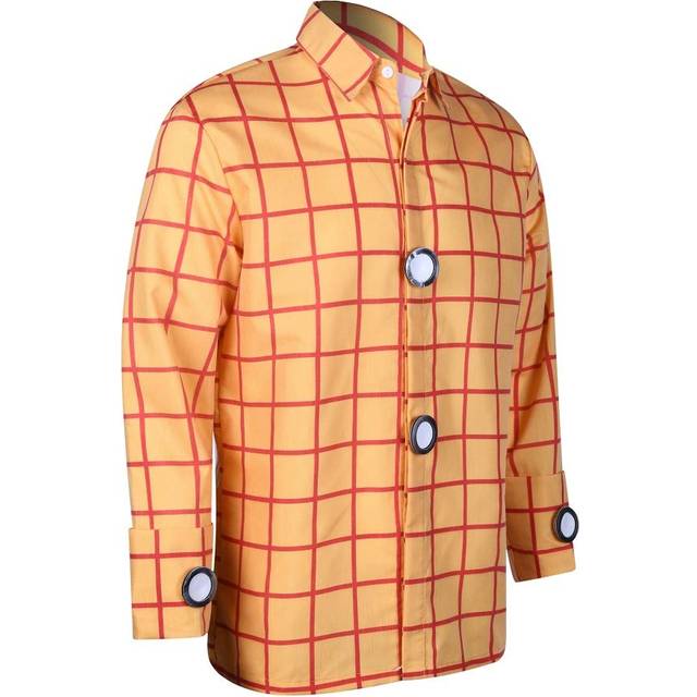 Woody Shirt Men's Plaid Button Down Long Sleeve Work Casual Shirt 3XL
