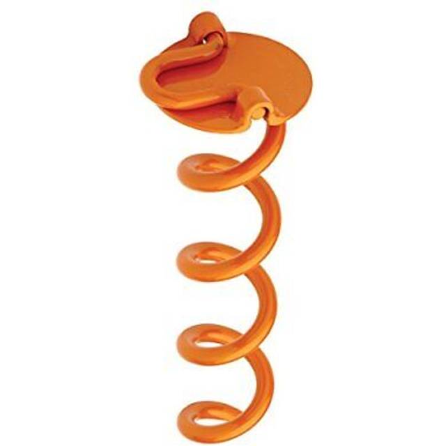 Liberty Outdoor ANCFR10-ORG-A Folding Ring Spiral Ground Anchor  Orange  10-Inch  Single