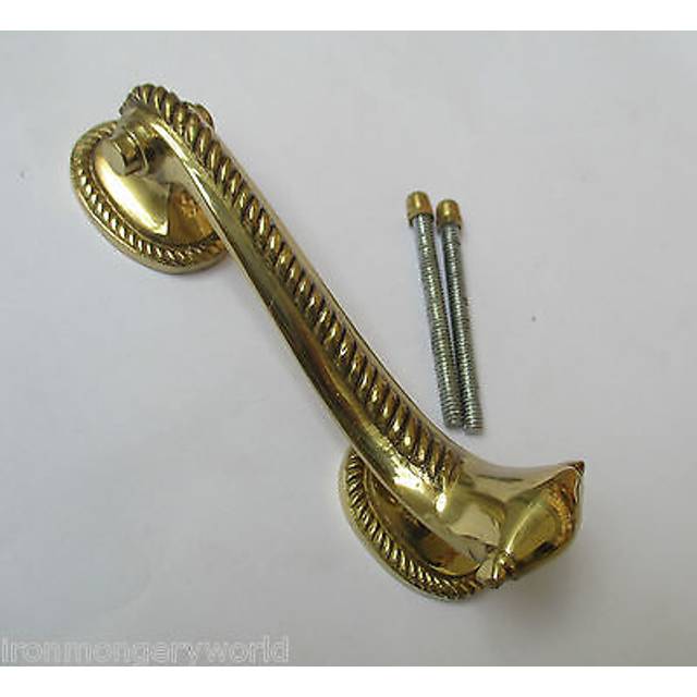Old traditional georgian style scroll door knocker upvc & timber wooden doors
