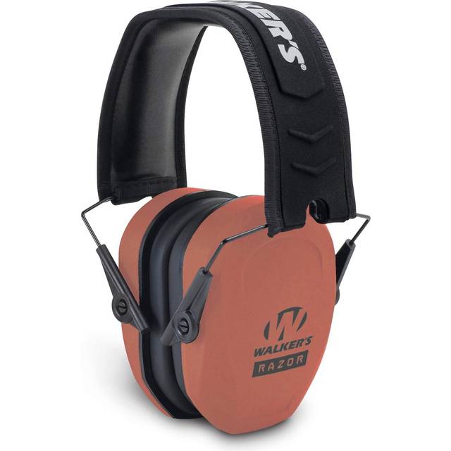 Walker's Razor Slim Passiva Öronmuffar Ultra Low Profil 27dB NRR Lätt Korall
