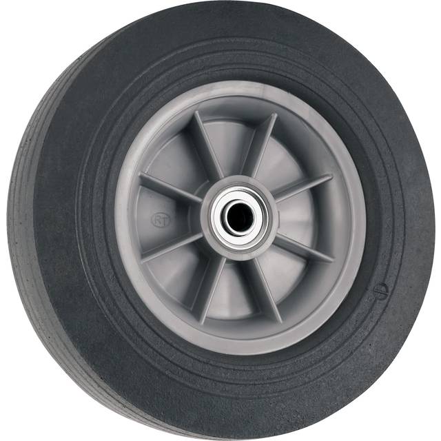 "10"" Flat-Proof Solid Rubber Wheel, 300-lb. Capacity, Black"