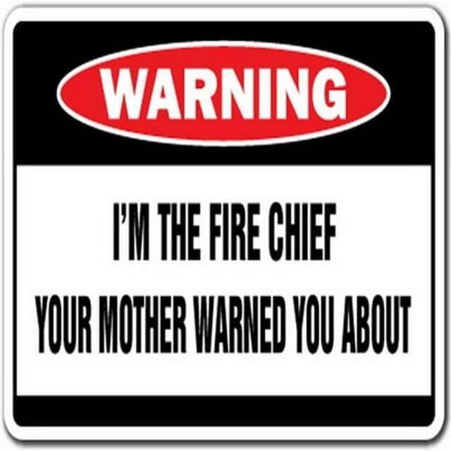 SignMission D-5-Z-Fire Chief I M the Fire Chief Warning Decal - Decals Fireman Department Emt Boss
