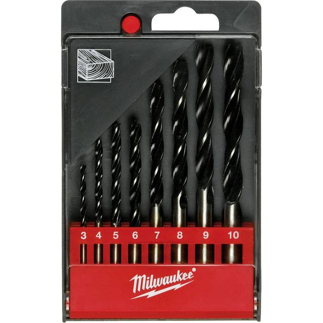 Milwaukee 4932352466 Brad Point 8 Piece Drill Set