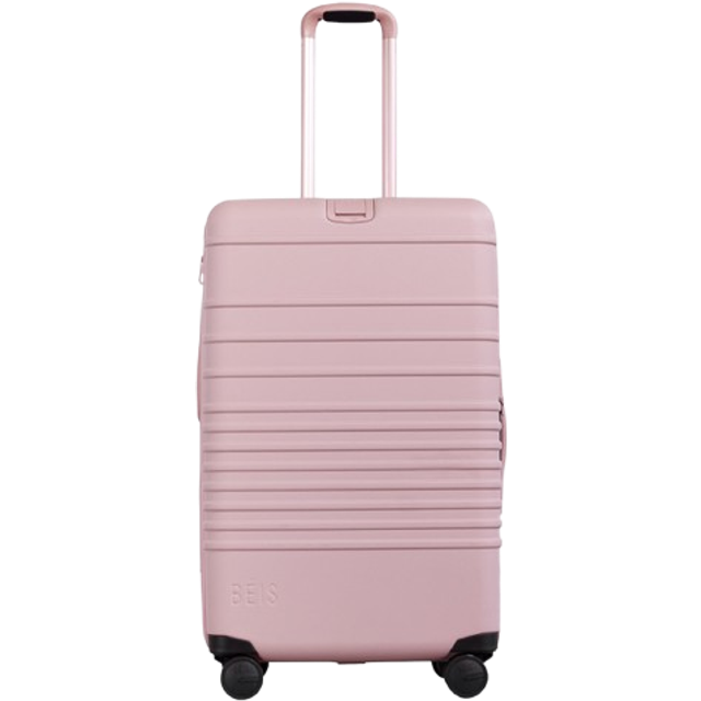 Beis in Atlas Pink the Medium Check-in Roller Four-wheel Shell Suitcase 72cm X 48cm - In Atlas Pink