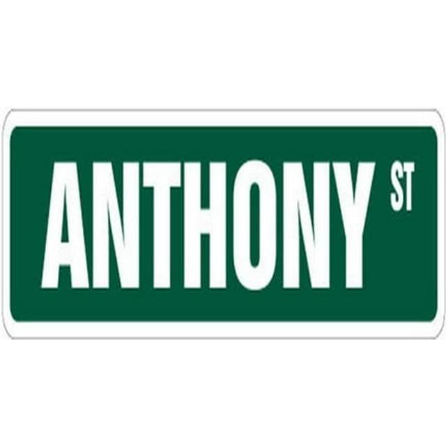 SignMission SS-624-Anthony 24 in. Anthony Street Childrens Name Room Sign